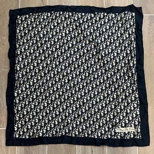 Christian Dior Black and White Monogram Scarf